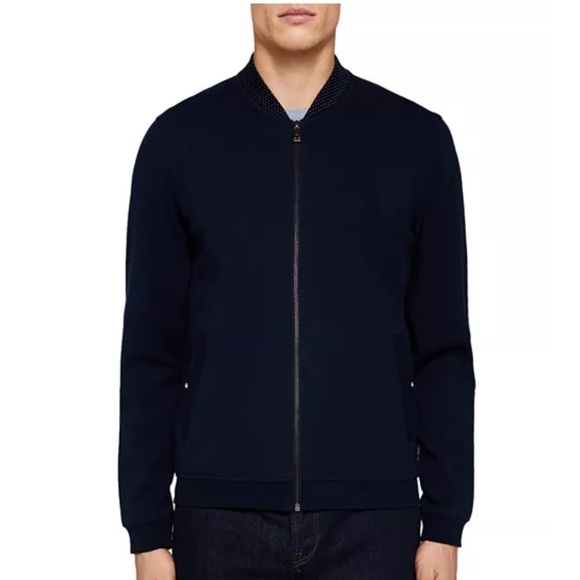 Ted Baker London Other - Ted Baker London Men’s Wolf Bonded Bomber Jersey Baseball Jacket